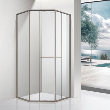 Stainless Steel Diamond Side Sliding Shower Room