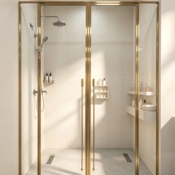 Factory Direct Stainless Steel Shower Profiles | Hinge Swing Door Luxury Series