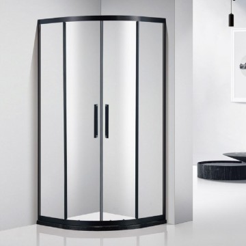 Fan Shape Stainless Steel Shower Room | Premium Curved Sliding Enclosure