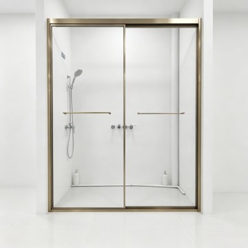 Full Frame 304 Stainless Steel Double Sliding Door Shower Room