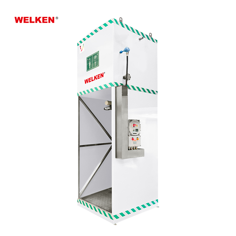 BD-602B-GC GFK-Sicherheitsdusche mit Warmwasserspeicher und Heizsystem