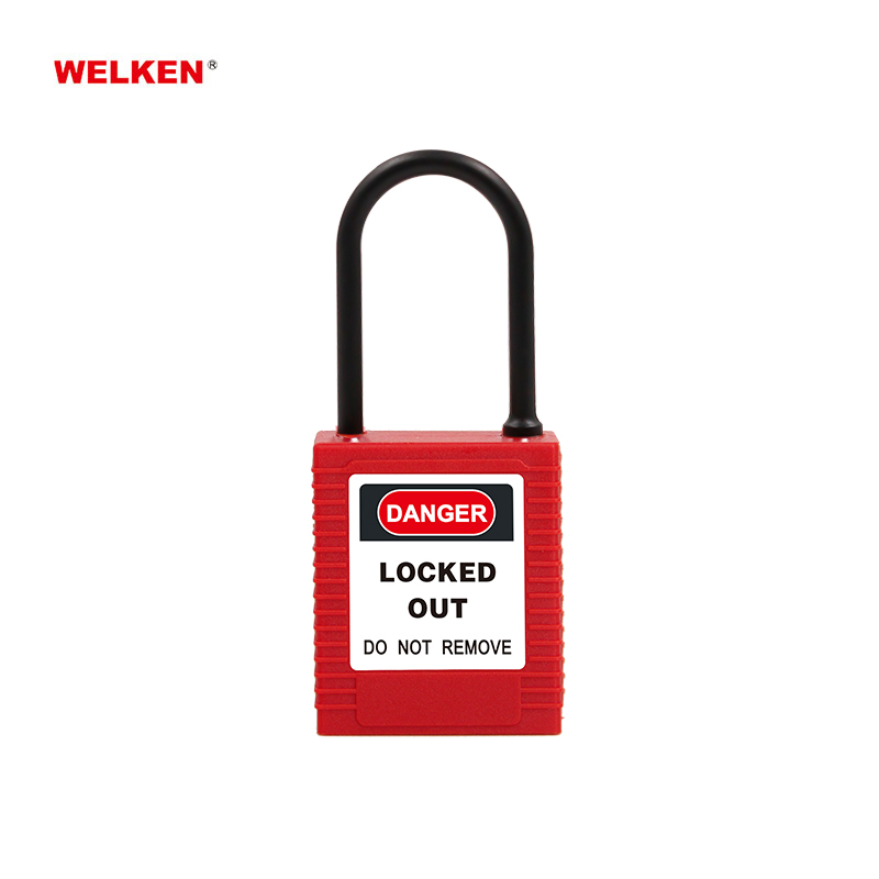 BD-8581 Schlankes 4-mm-Bügel-Sicherheitsschloss aus nichtleitendem Nylon