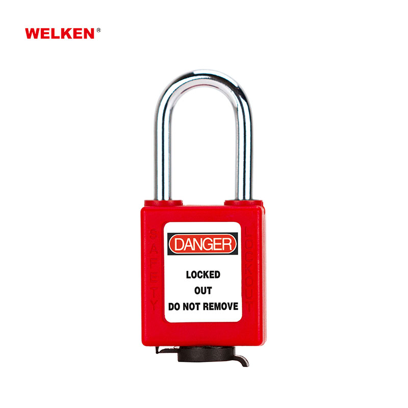 BD-8591 Dust-Proof Heavy Steel Shackle Industrial Safety Padlock with Keyway Cover