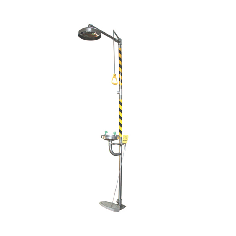 BD-550A Foot Control Stainless Steel Combination Eye Wash/Shower