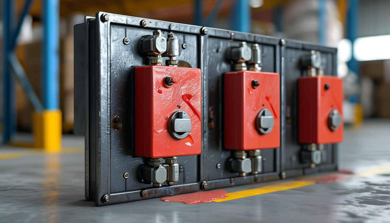 Main Circuit Breaker Lockout For Industrial Warehouse Hazardous Materials Splash Protection