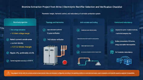 卤水提溴项目|电解整流器选型要 Brine Bromine Extraction Project | Electrolytic Rectifier Selection Checklist