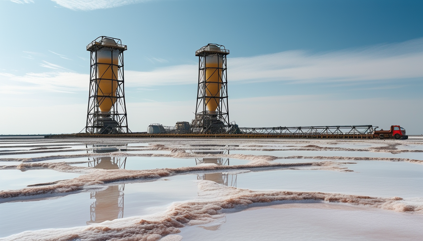 Mist Catching Tower For High-Yield Salt Lake Mining