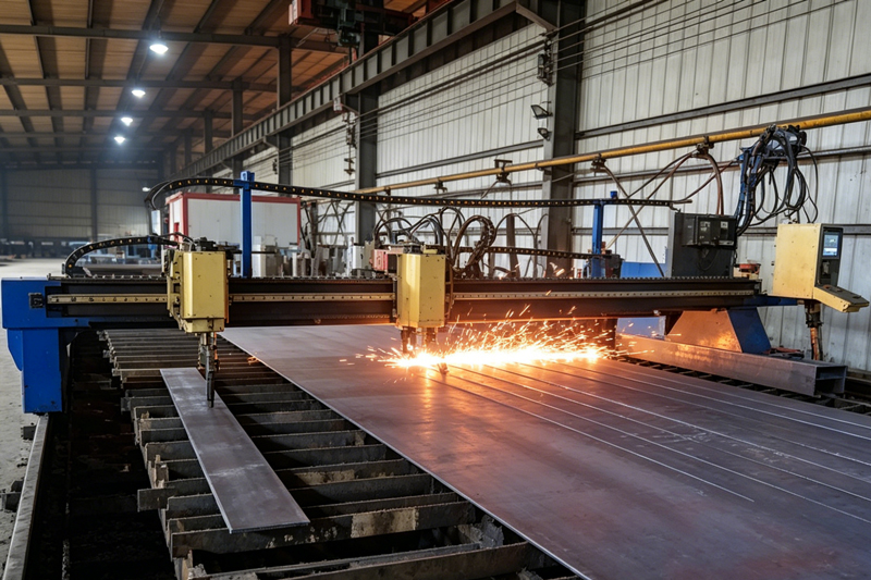 CNC flame cutting