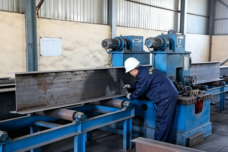 H beam straightening