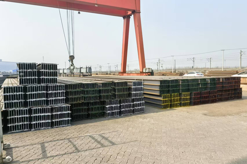 In the port yard