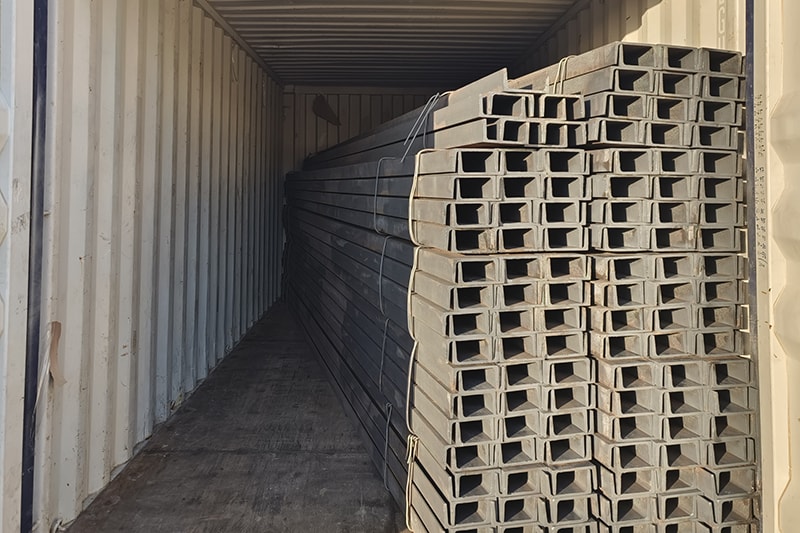 Loaded into container