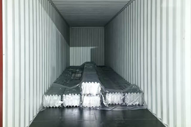 Loaded into container