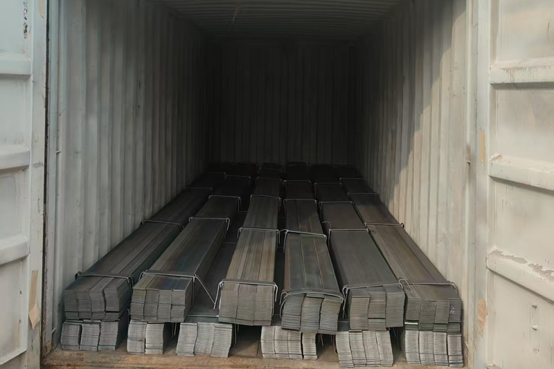 Loaded into container