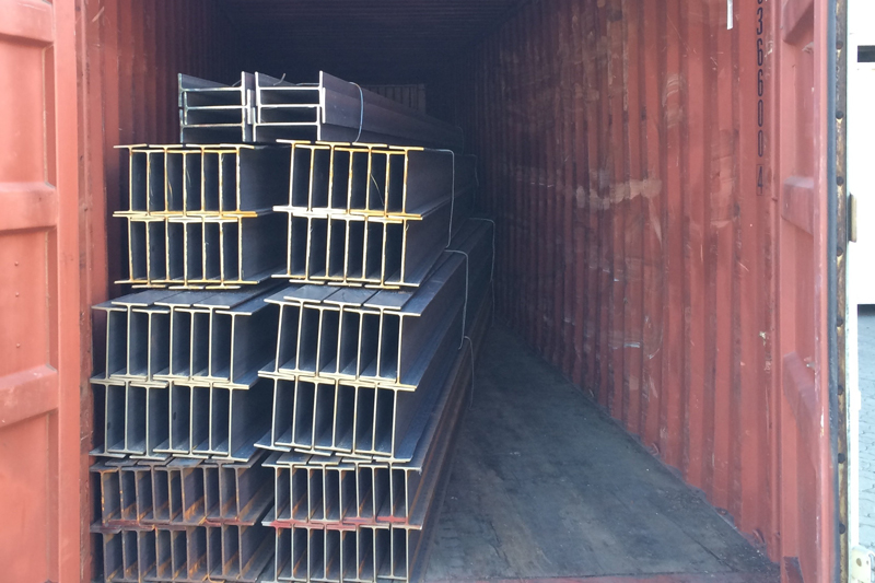 Loaded into container