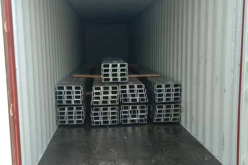 Loaded into container