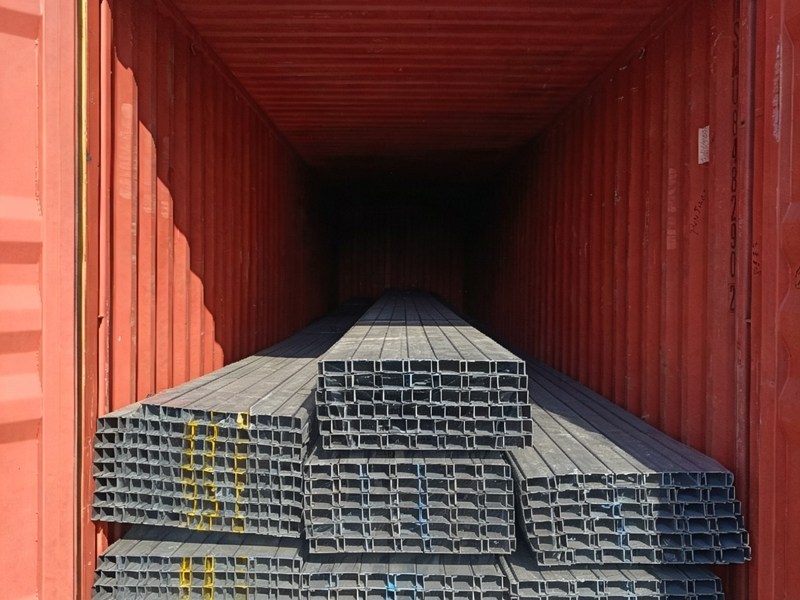 Loaded into container