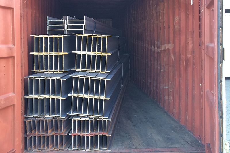 Loaded into container