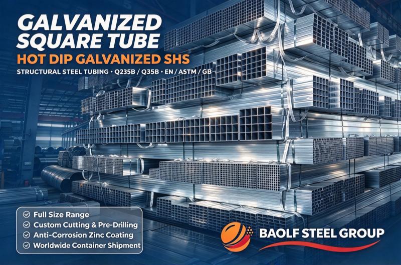 Galvanized Square Tube: Durable & Corrosion-Resistant Structural Steel Tubing