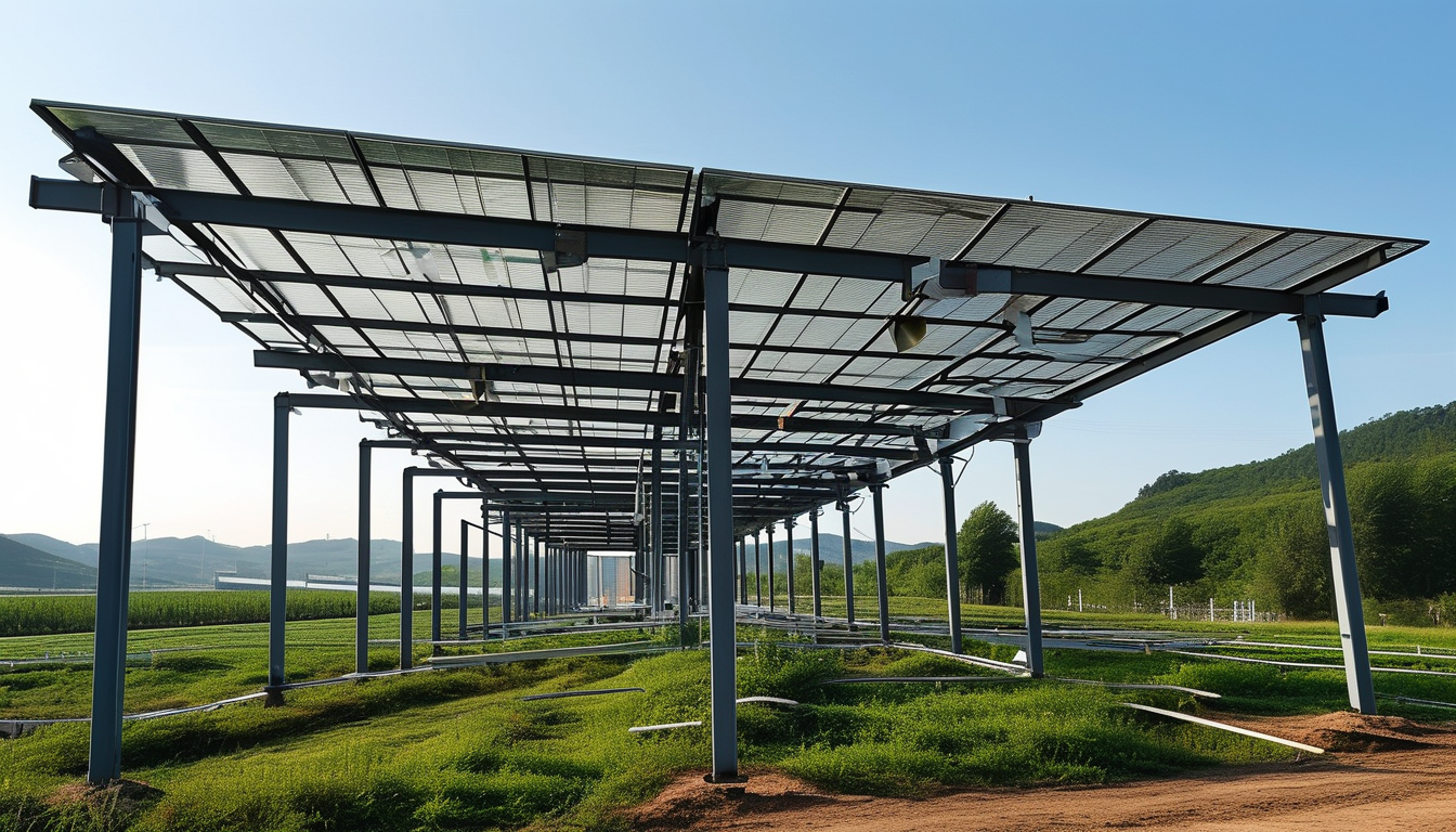 Metal Structure For Renewable Energy Structures And Solar Racking