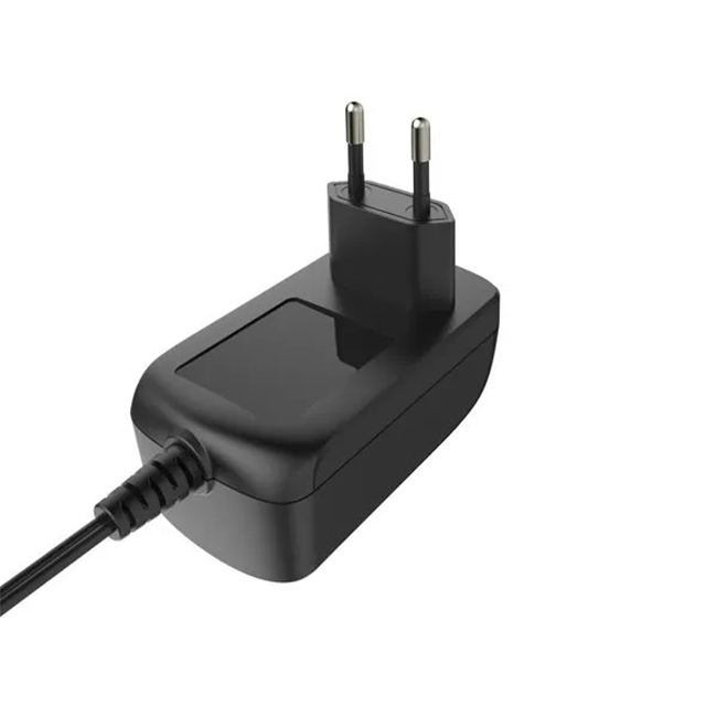 12V 2A AC DC Power Adapter Black / White With 2 Prong EU 2 Pin 3000ma