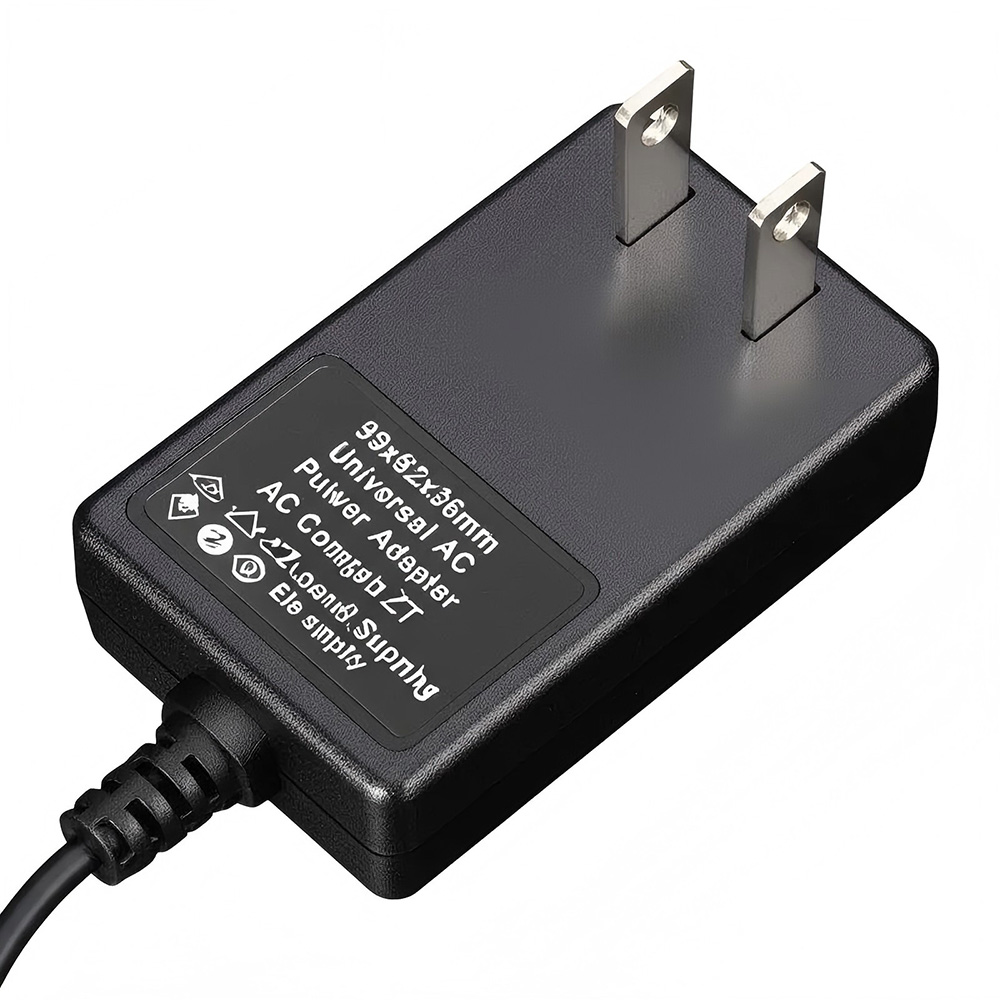 99x82x36mm Universal AC Power Adapter Output Type AC Compact 0.2 Pounds Lightweight Power Supply for Various Electronics