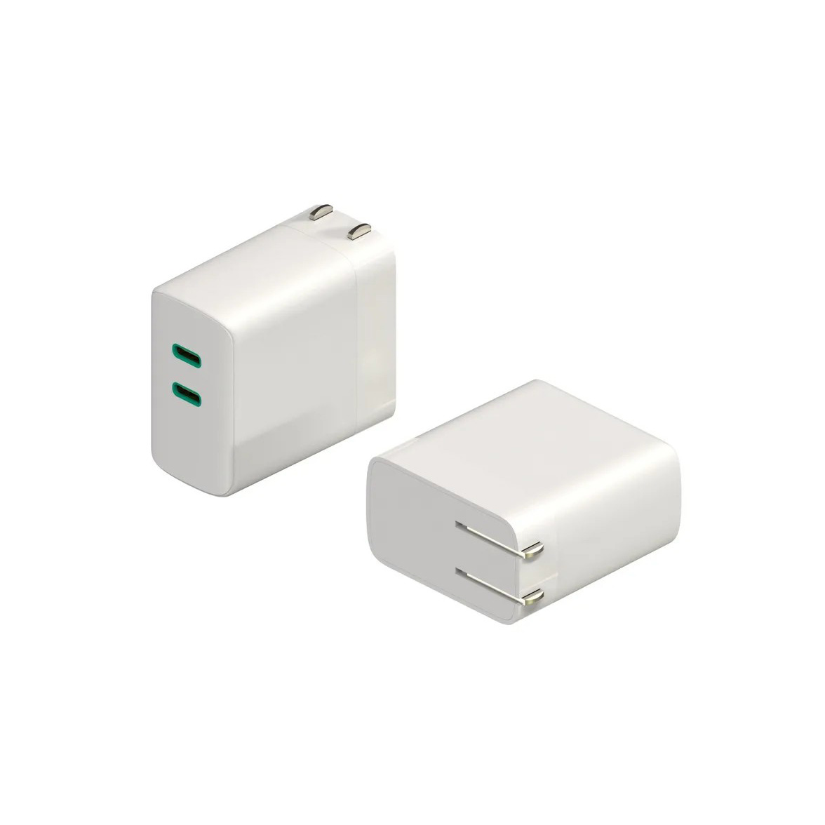 Dual C Ports PD Power Adapter 20-120W 1 USB-C/Dual C Ports