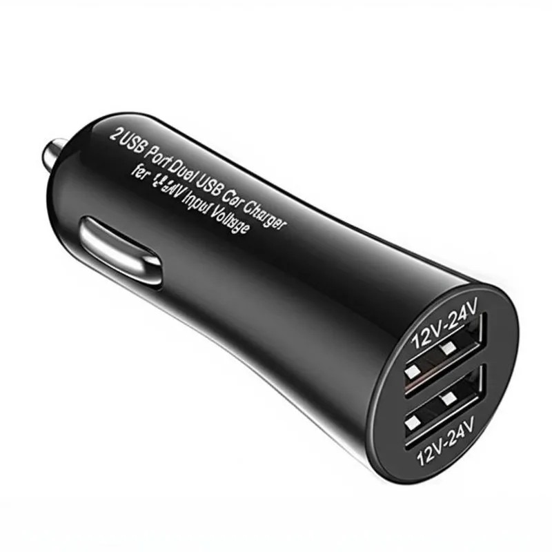 Dual USB Car Charger 2.4A 3.0A for 12V-24V Vehicles