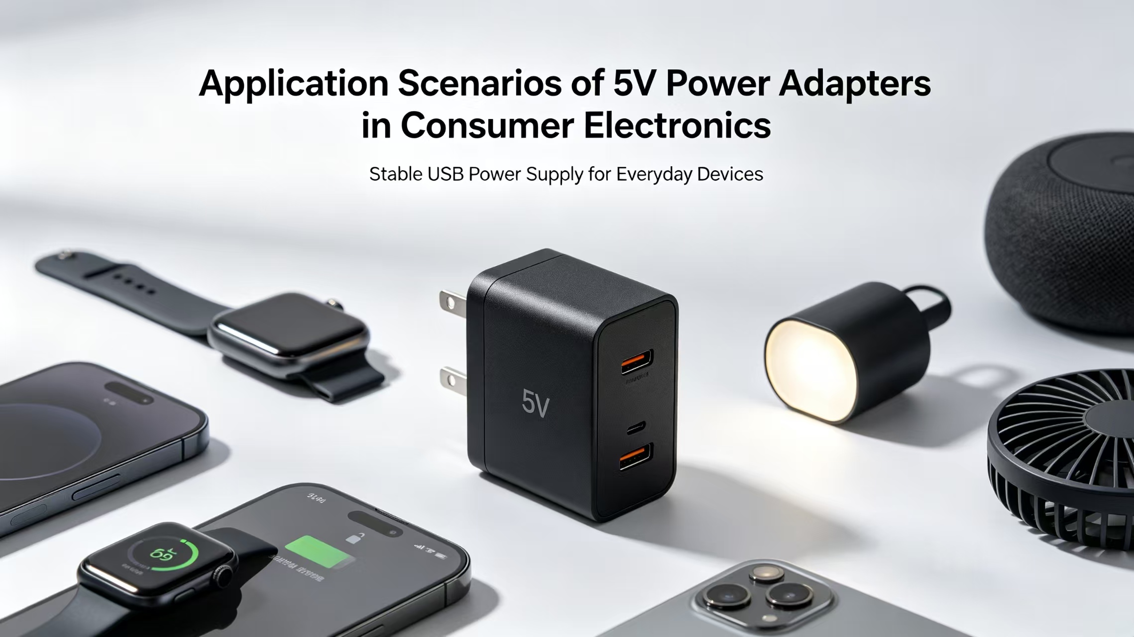 Cenários de aplicação de adaptadores de energia de 5V em eletrônicos de consumo