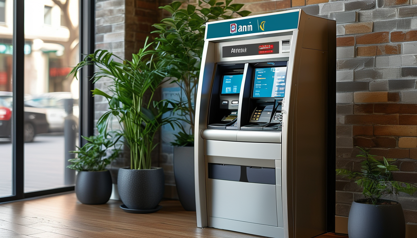 Ticari Banka Nakit Yatırma Merkezleri İçin ATM Nakit Makinesi