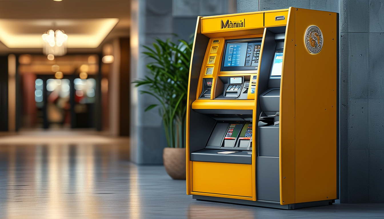 Ticari Banka Nakit Yatırma Merkezleri İçin Nakit ATM Makinesi
