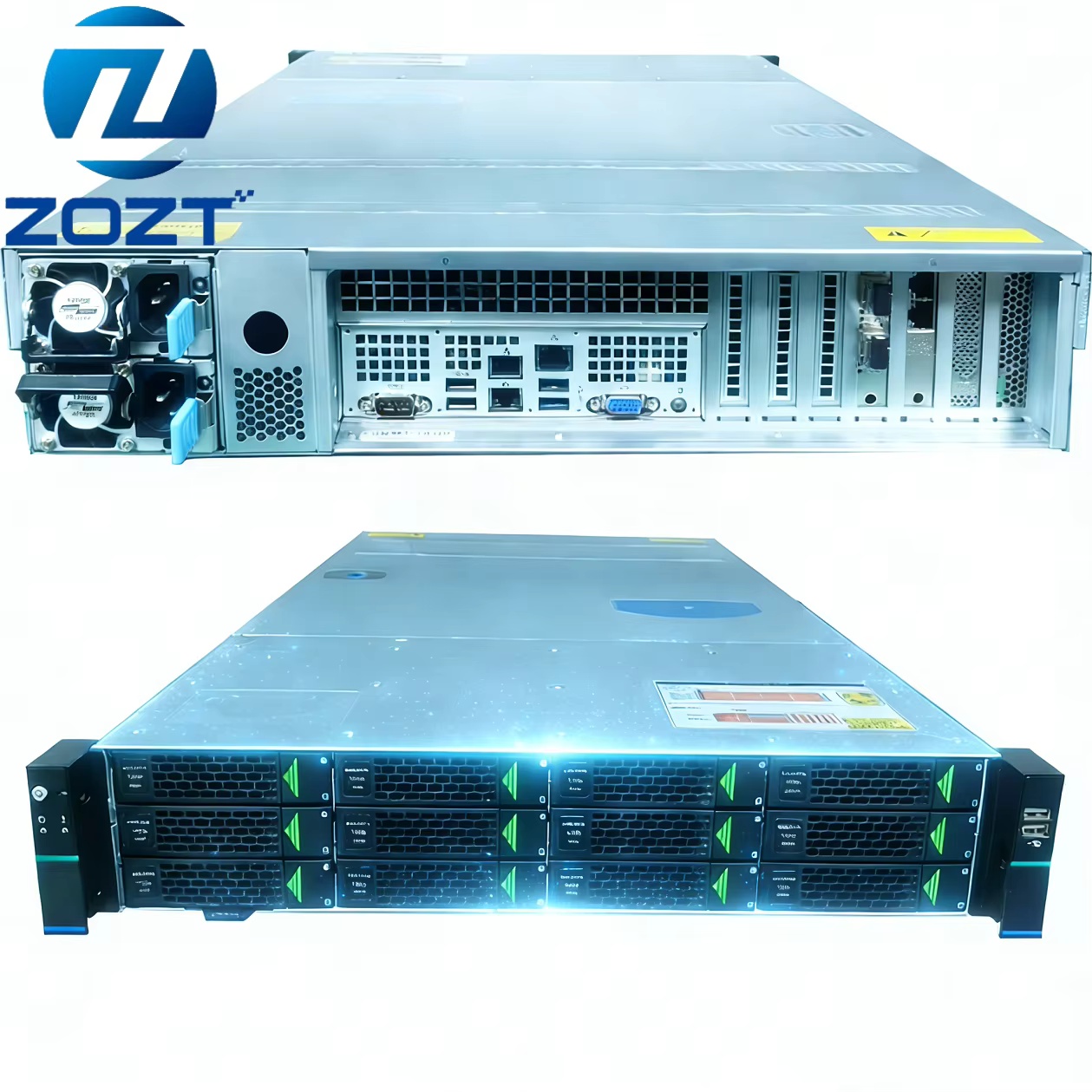2U 12bays Rackmount Chassis 12Gb/s SAS Expander Backplane