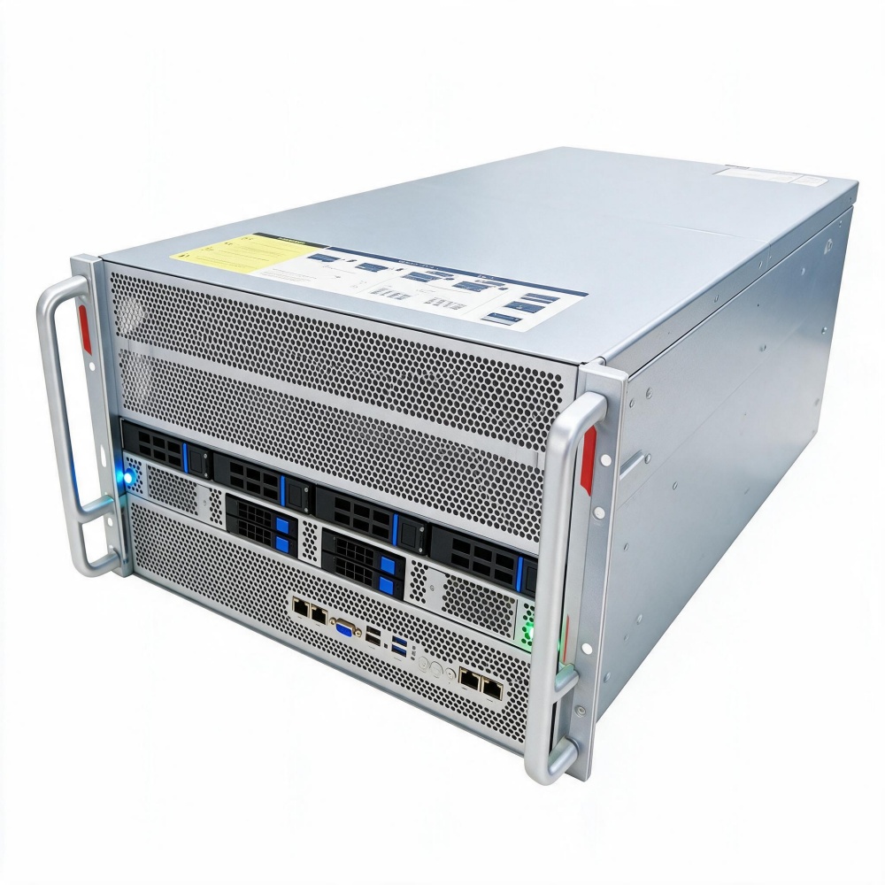 Gen4 AI Server Platform Customized Motherboard with Fan 7U 8 10 GPU Rack Server Barebone ChatGPT AI Training Stock Optional