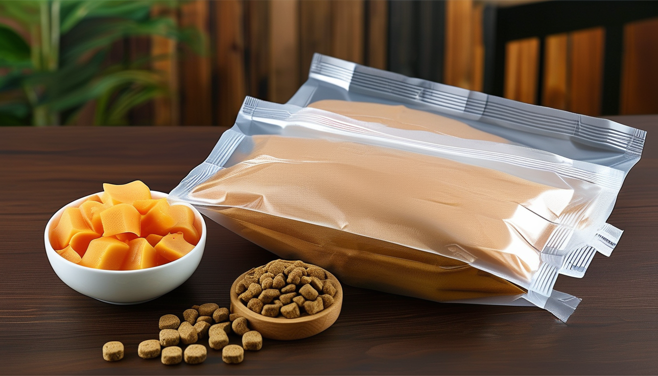T Shirt Bag Making Machine For Heavy-duty Pet Food Eight-side Seal Pouches