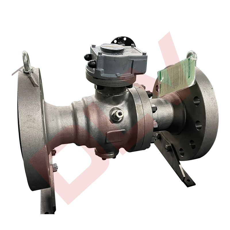 Low temperature fixed ball valve
