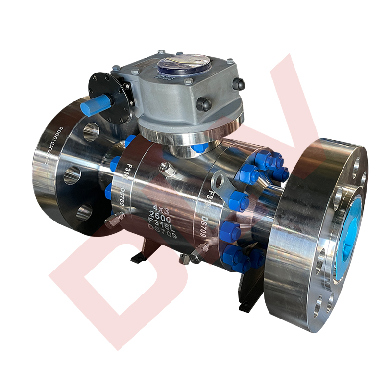 three-piece stainless trunnion mounted ball valves