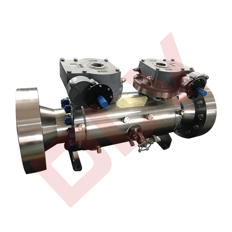 DBB stainless  trunnion mounted ball valve