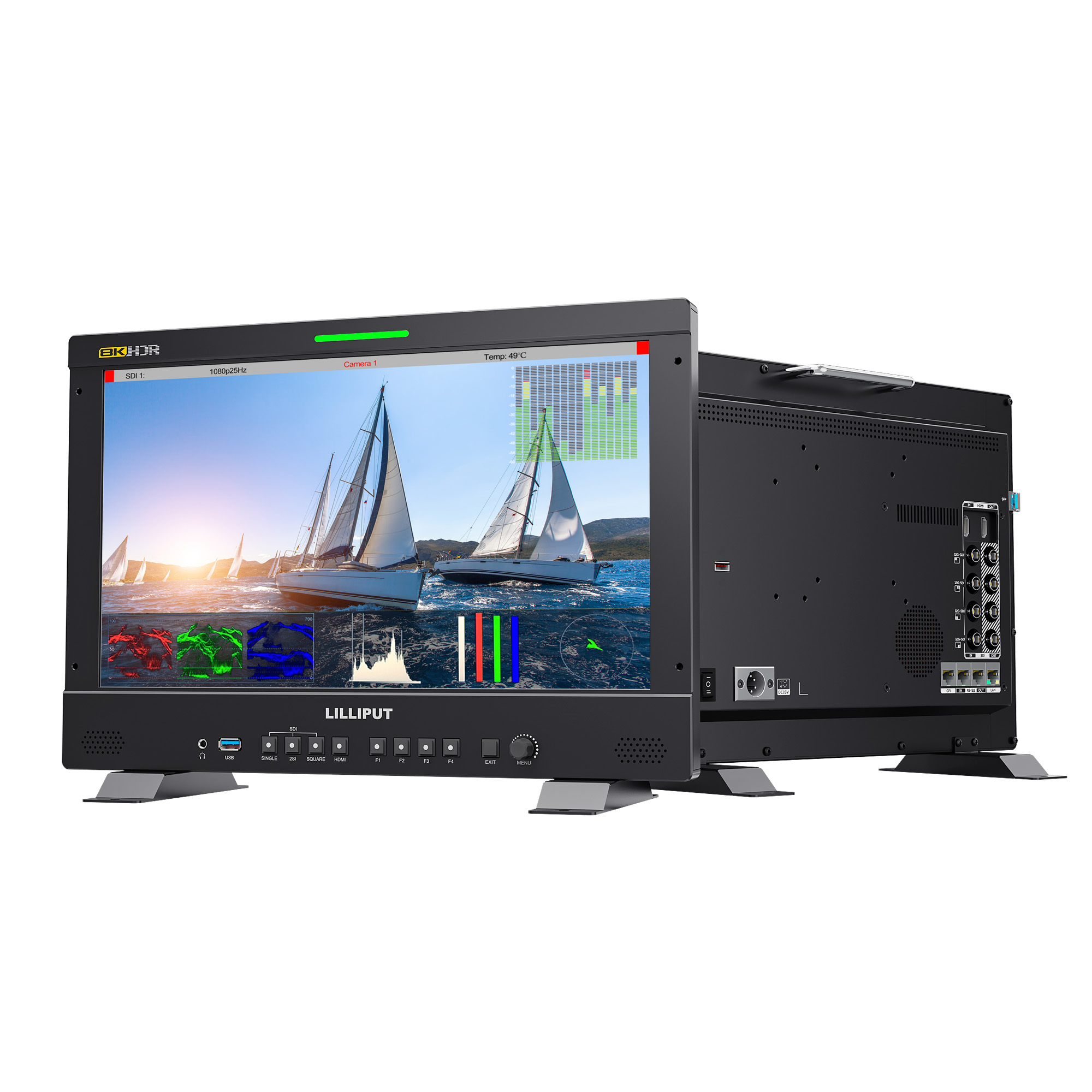 Q15-8K 15.6 inch 8K 12G-SDI 3840×2160 studio production monitor
