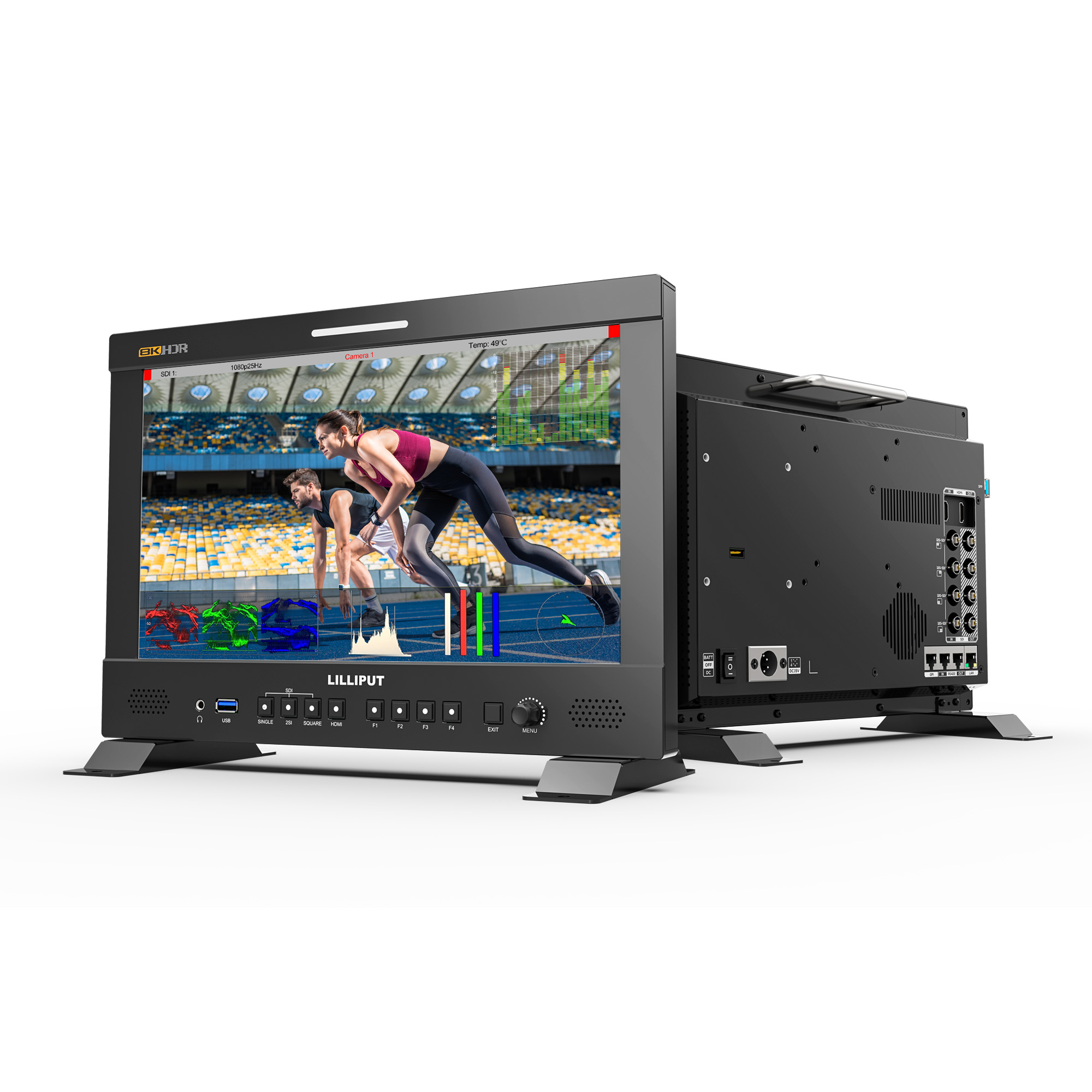 OEM 13.3 inch 8K 12G-SDI 3840×2160 studio production monitor Factory ...
