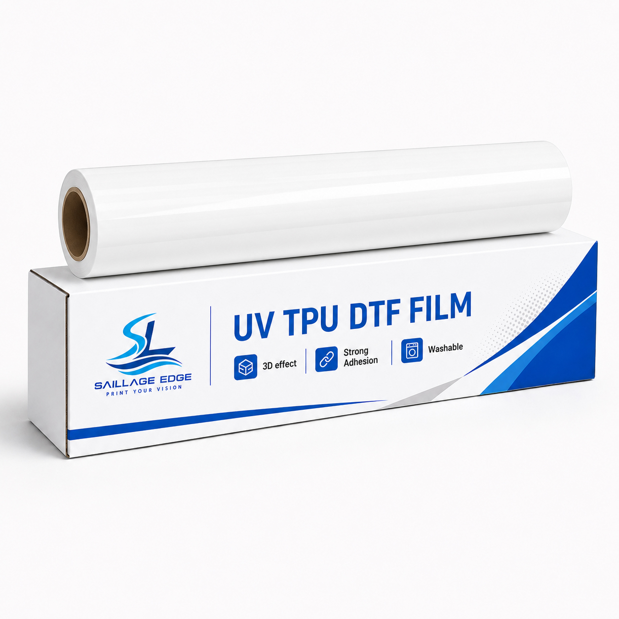 White 3D UV TPU DTF FILM