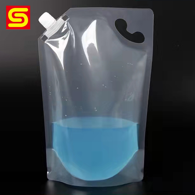 Plain Transparent Spout Pouch 1L 2L 4.5L