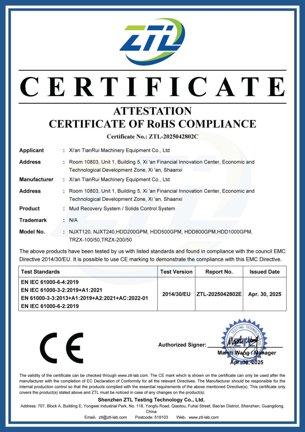 Product Certifications (1)