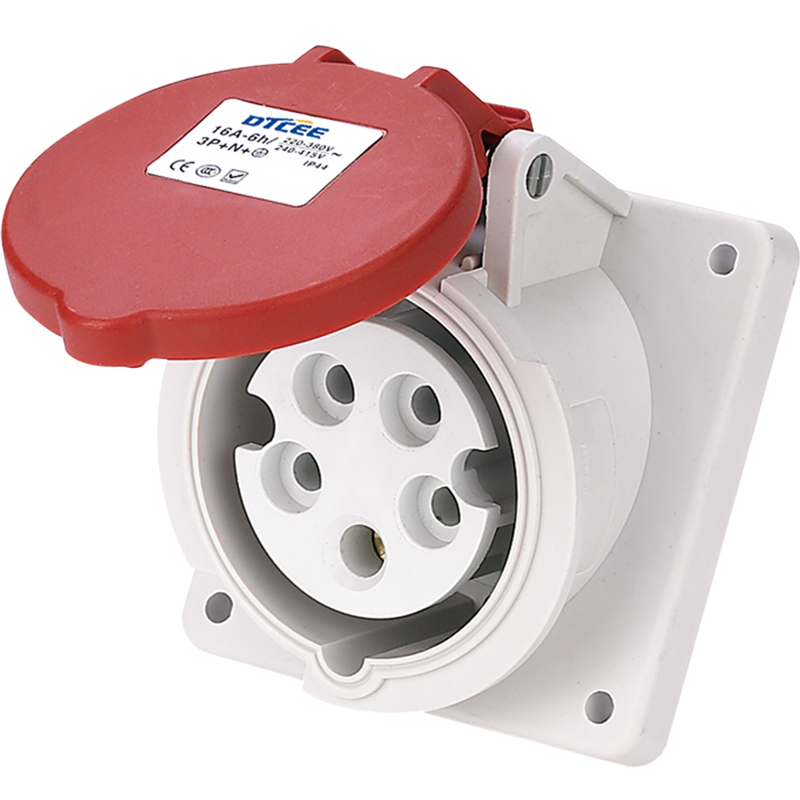 INDUSTRIAL RED PANEL MOUNTED SOCKET (ANGLE) DTN4151 DTN4251