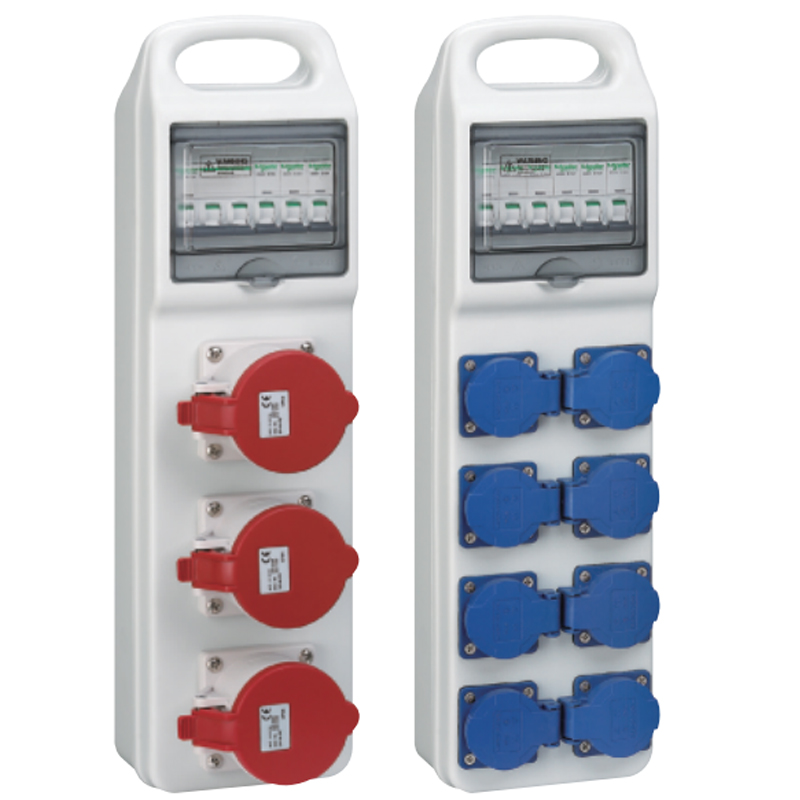 INDUSTRIAL SOCKET BOXES Portable socket distribution boxes