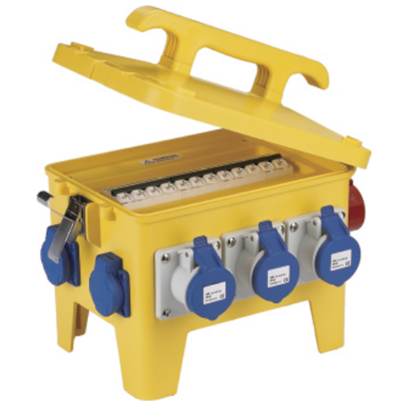 REMOVABLE INDUSTRIAL SOCKET BOXES Portable socket distribution boxes