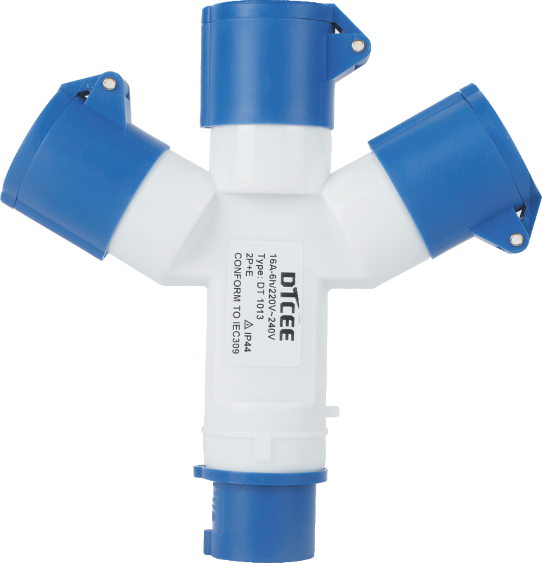 Multifunction DT1013 DT1023 3 WAY INDUSTRIAL SOCKET SPLITTER