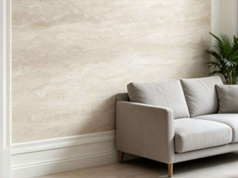 Cream White Gradient Vein Flexible Tr...