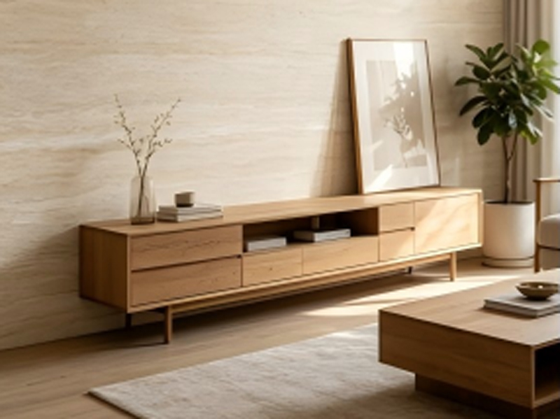 Soft Apricot Layered Travertine for I...