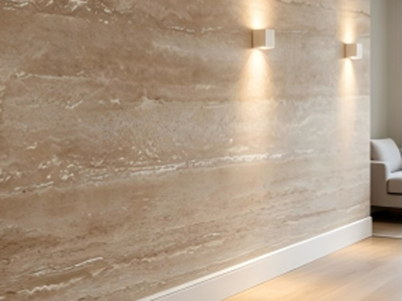 Warm Camel Banded Travertine for Medi...