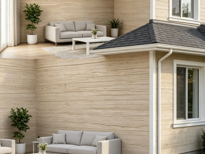 Warm Wood Grain Travertine Flexible W...