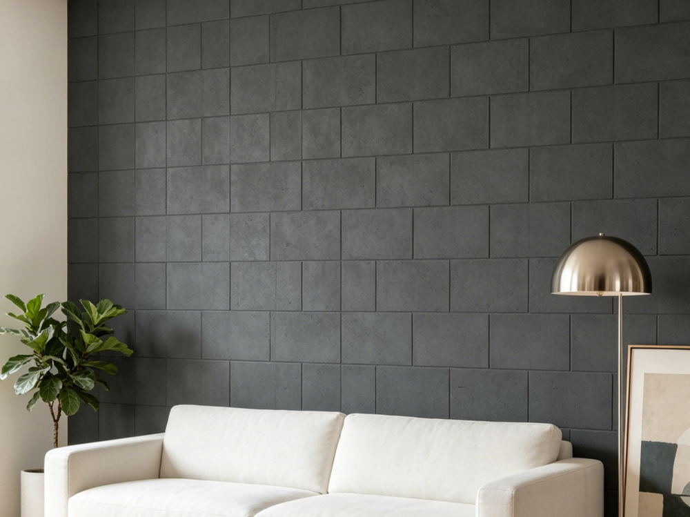 Dark Grey Travertine Mosaic Flexible ...